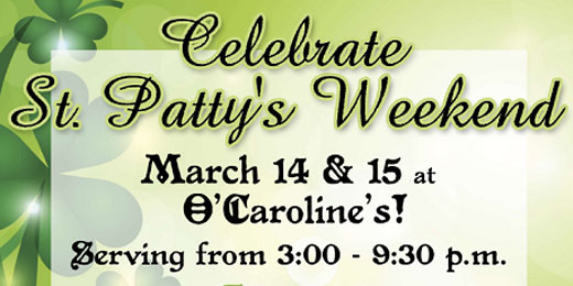 St. Patrick’s Day Specials