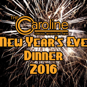 New Year’s Eve Dinner 2016 | Dec 30th & 31st